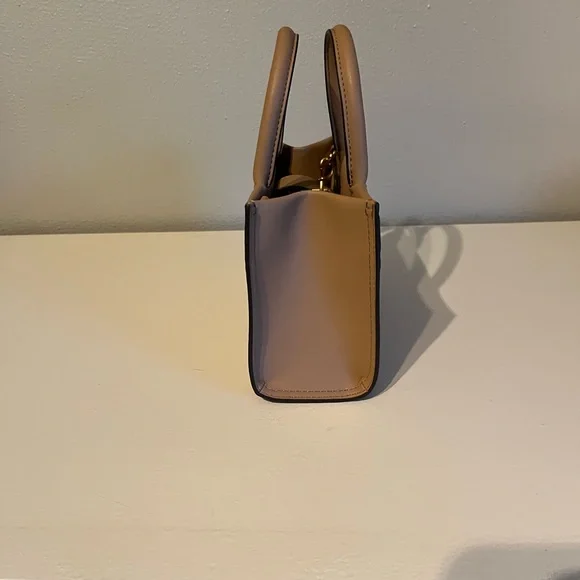 Tory Burch Tan Mini Bag with Structured Shape and Top Handle - Picture 5 of 9